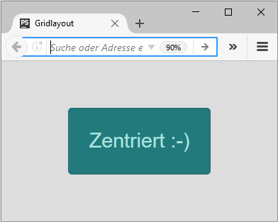 Zentriert mit Gridlayout